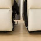 3人掛け電動リクライニングソファ 本革(一部合成皮革)タイプ (UM01 2モーター IV) 20枚目画像