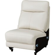 アームレスソファ 本革(一部合成皮革)タイプ (アネーロ NB)