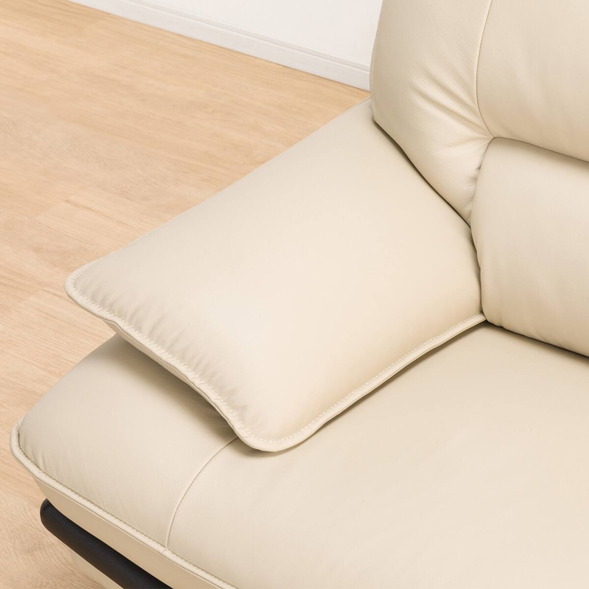 コーナーソファ 本革(一部合成皮革)タイプ (ロゾKD 左カウチ BE