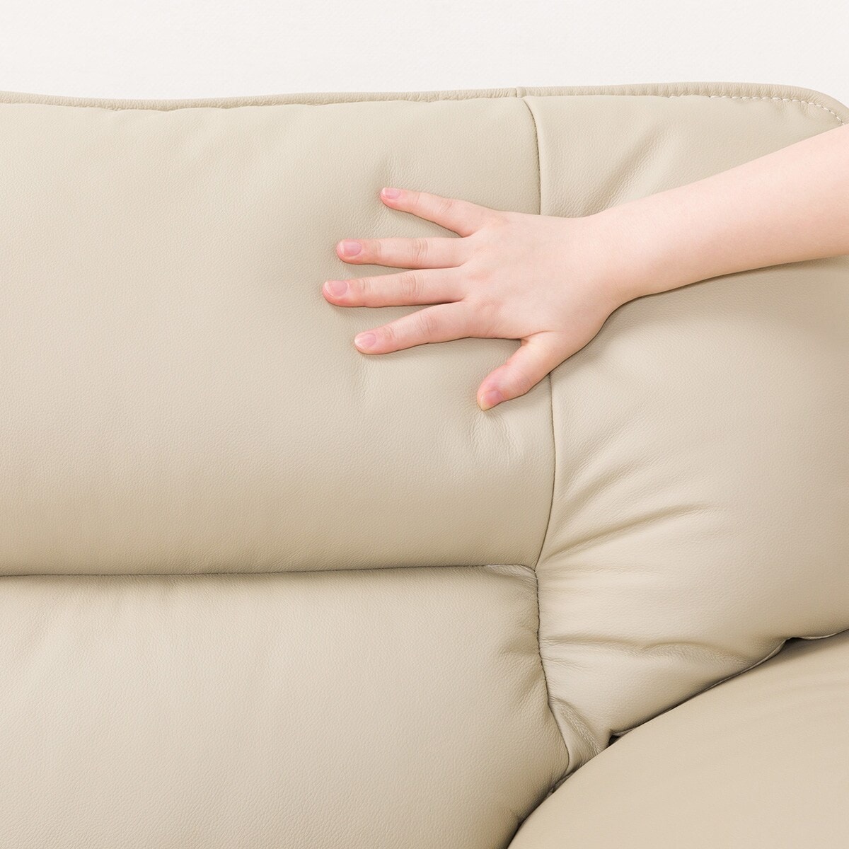 コーナーソファ 本革(一部合成皮革)タイプ (ロゾKD 右カウチ BE