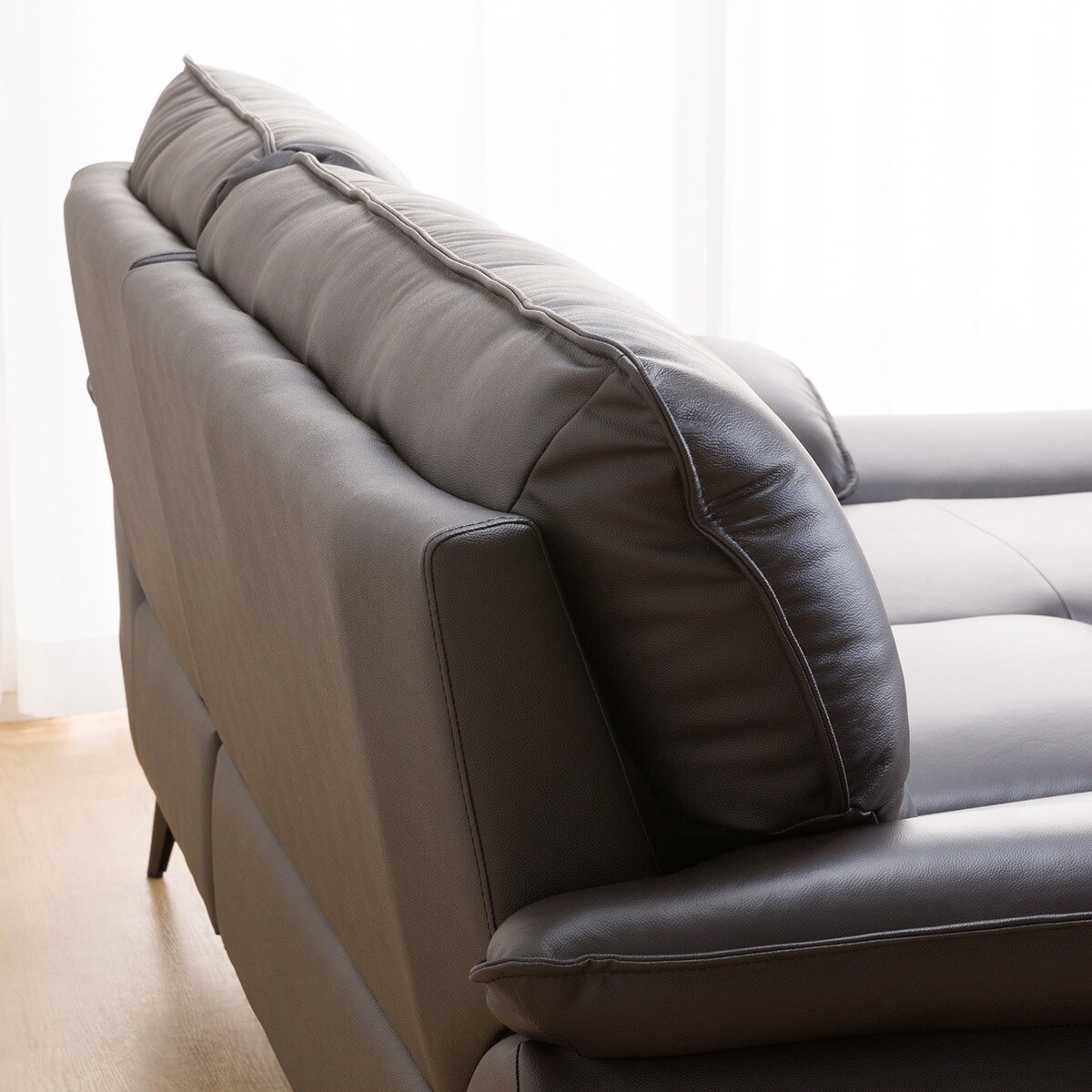 コーナーソファ ヘッドレスト付き (ロゾKD DBR LC) | ニトリ