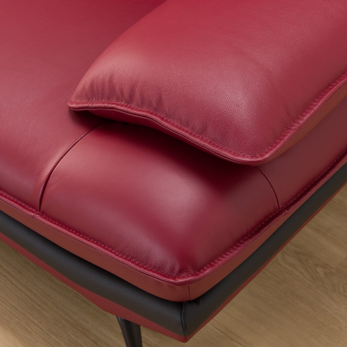 コーナーソファ ヘッドレスト付き 本革(一部合成皮革)タイプ (ロゾKD