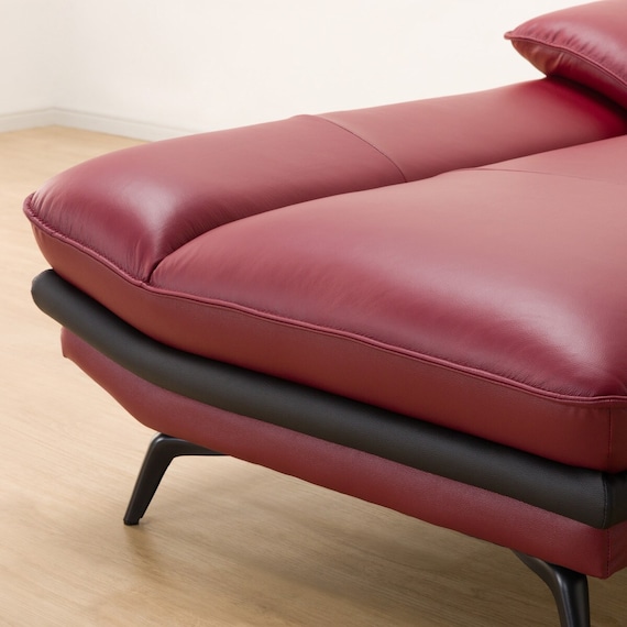 コーナーソファ 本革(一部合成皮革)タイプ (ロゾKD 右カウチ RE) 21枚目画像