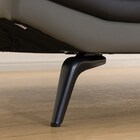 コーナーソファ ヘッドレスト付き 本革(一部合成皮革)タイプ (ロゾKD 左カウチ DGY) 20枚目画像