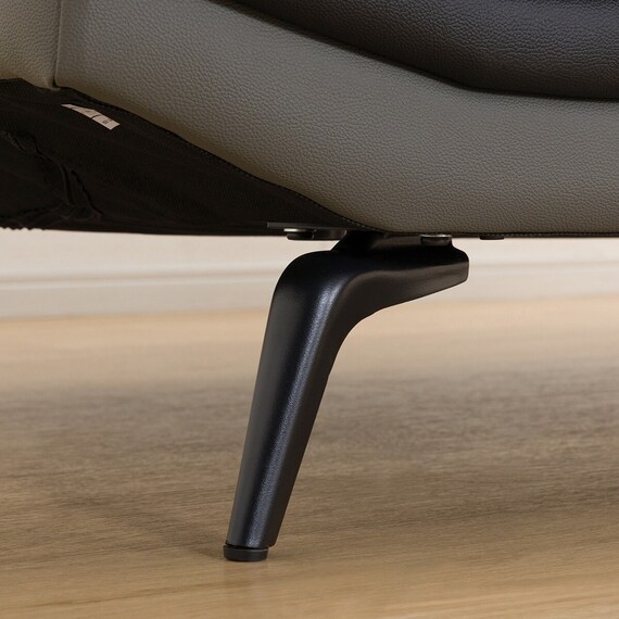 コーナーソファ ヘッドレスト付き 本革(一部合成皮革)タイプ (ロゾKD 左カウチ DGY) 20枚目画像