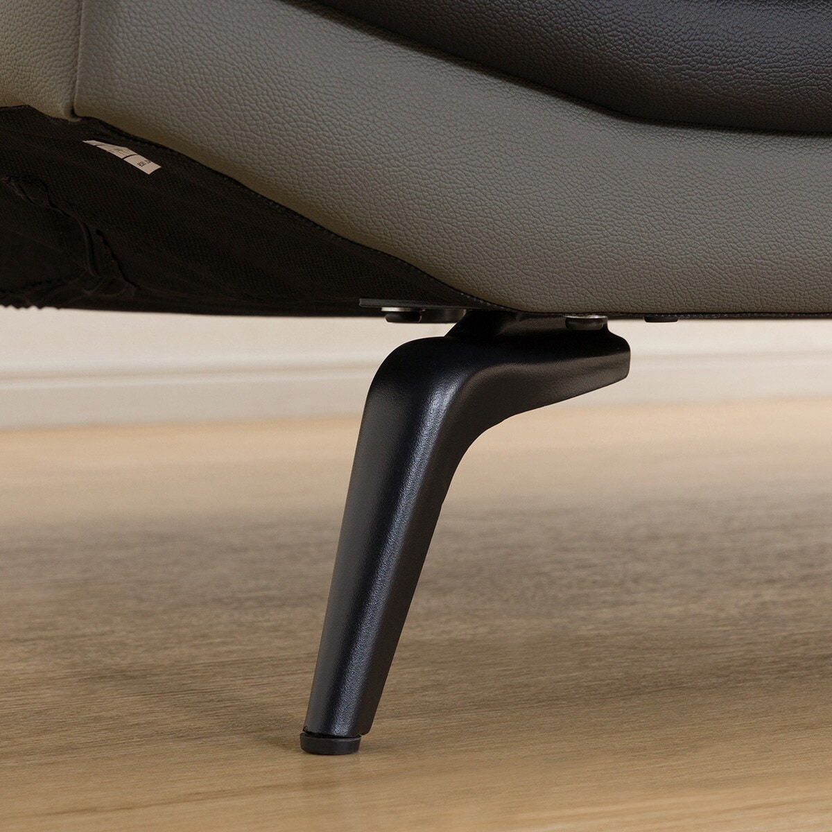 コーナーソファ 本革(一部合成皮革)タイプ (ロゾKD 左カウチ DGY