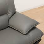 2人掛けワイドソファ ヘッドレスト付き 本革(一部合成皮革)タイプ (ロゾKD DGY) 13枚目画像