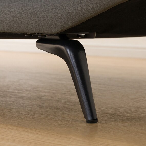 2人掛けワイドソファ ヘッドレスト付き 本革(一部合成皮革)タイプ (ロゾKD DGY) 17枚目画像