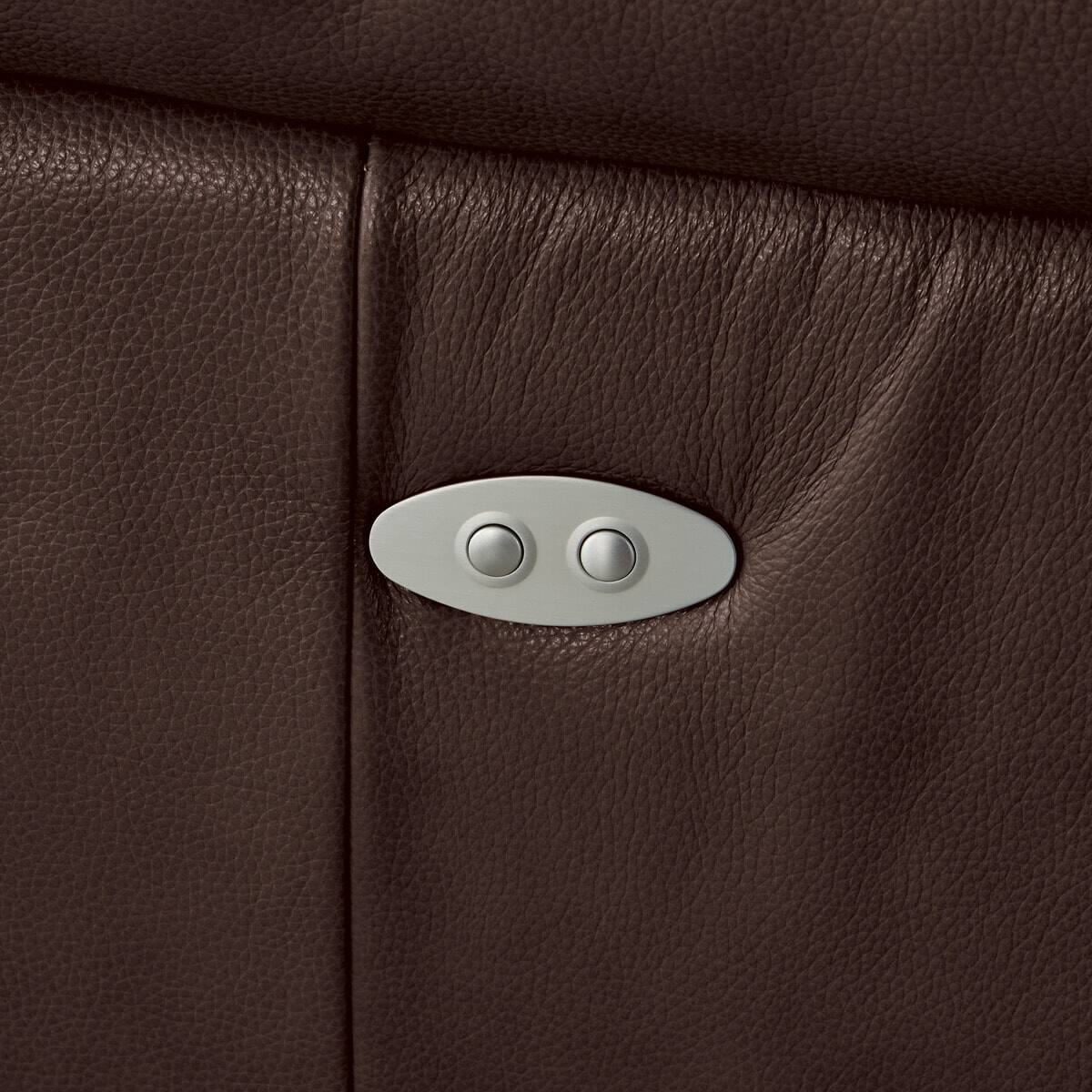 3人掛け両電動リクライニングソファ 本革タイプ (NZ278 DBR) | ニトリ