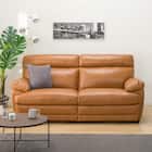 3人掛けソファ 本革タイプ (Z278KD BR) 5枚目画像