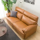 3人掛けソファ 本革タイプ (Z278KD BR) 6枚目画像