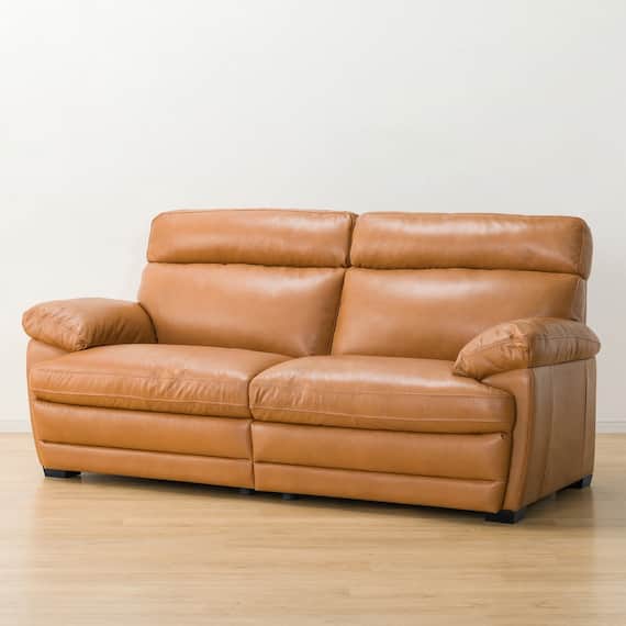 3人掛けソファ 本革タイプ (Z278KD BR) 10枚目画像