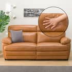 3人掛けソファ 本革タイプ (Z278KD BR) 16枚目画像