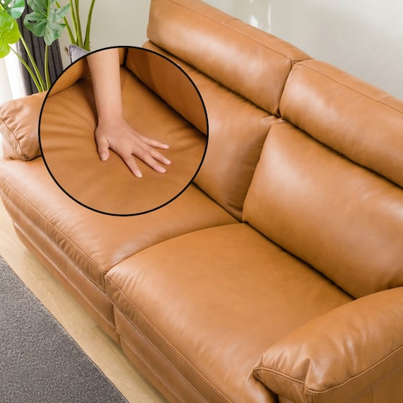 3人掛けソファ 本革タイプ (Z278KD BR) 17枚目画像