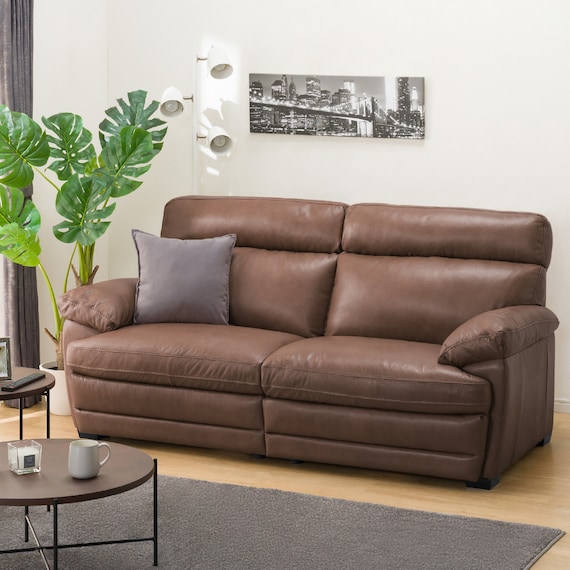 3人掛けソファ 本革タイプ (Z278KD DBR) 1枚目画像