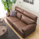 3人掛けソファ 本革タイプ (Z278KD DBR) 6枚目画像