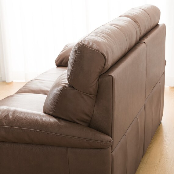 3人掛けソファ 本革タイプ (Z278KD DBR) 14枚目画像