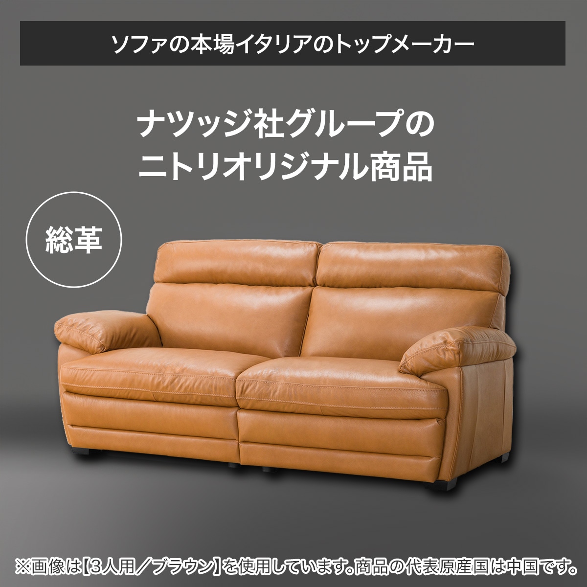 2人用本革ソファ(Z278KD BR)通販 | ニトリネット【公式】 家具