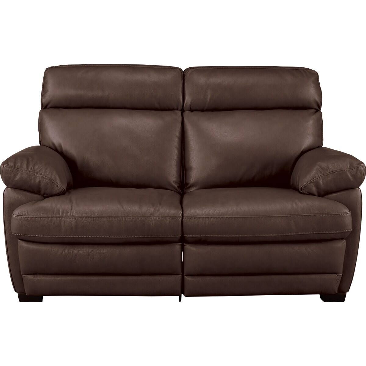 2人掛け左電動リクライニングソファ 本革タイプ (NZ278 DBR) | ニトリ