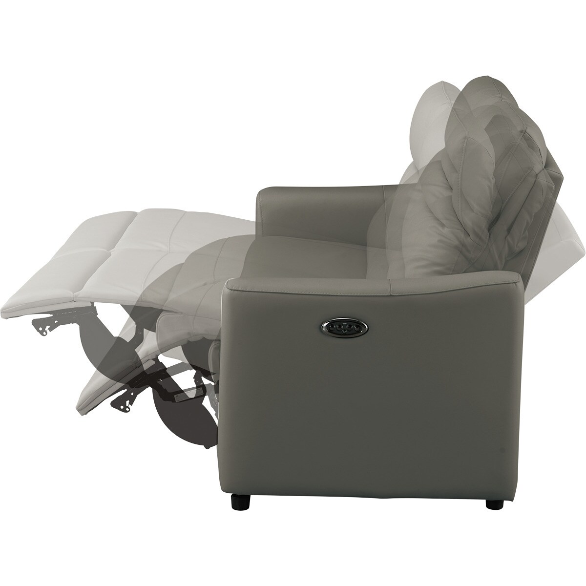 2人掛け電動リクライニングワイドソファ 本革(一部合成皮革)タイプ