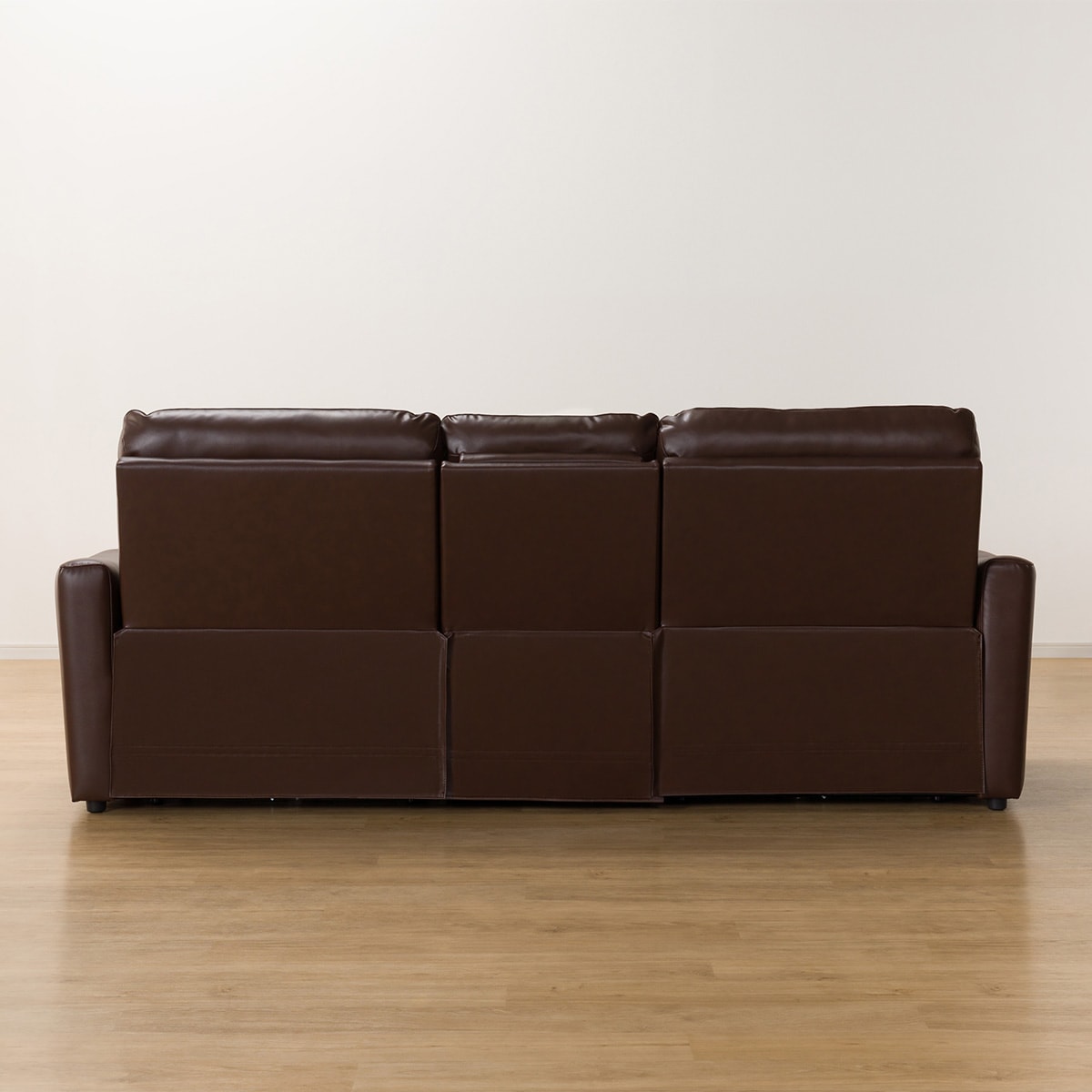 3人掛け電動リクライニングワイドソファ 本革(一部合成皮革)タイプ