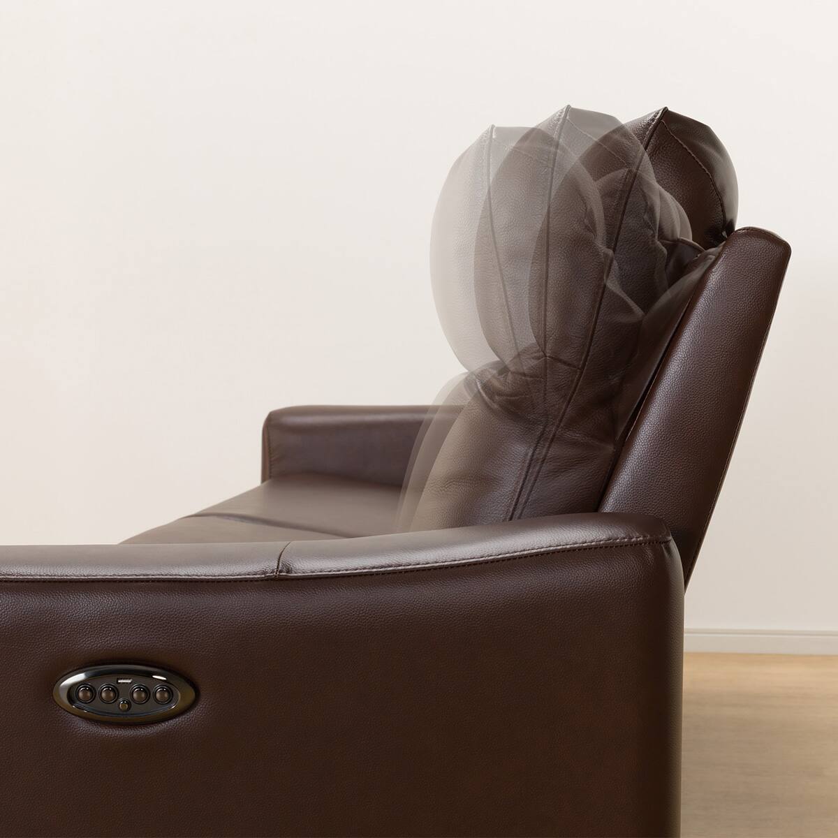 3人掛け電動リクライニングワイドソファ 本革(一部合成皮革)タイプ