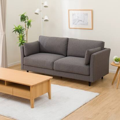 引き取り限定/ニトリ⚫︎布地ソファ/3人掛け 騒がしい 