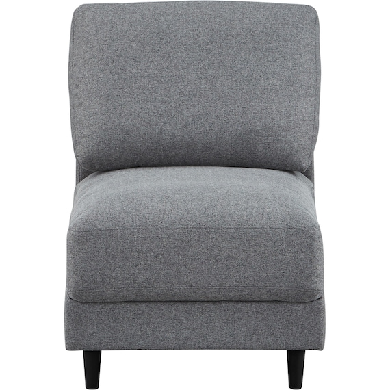 1人掛け肘無しソファ 布張りタイプ (CS01 H-DGY) 6枚目画像