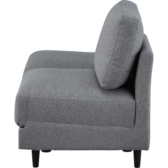 1人掛け肘無しソファ 布張りタイプ (CS01 H-DGY) 7枚目画像