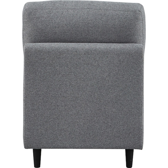 1人掛け肘無しソファ 布張りタイプ (CS01 H-DGY) 8枚目画像