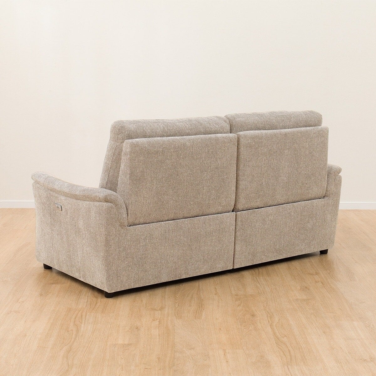 新品　ニトリ3人掛け布張り電動リクライニングソファ(KK6133 LGY) 3人掛け電動リクライニングソファ＋収納カウチソファセット 布張り