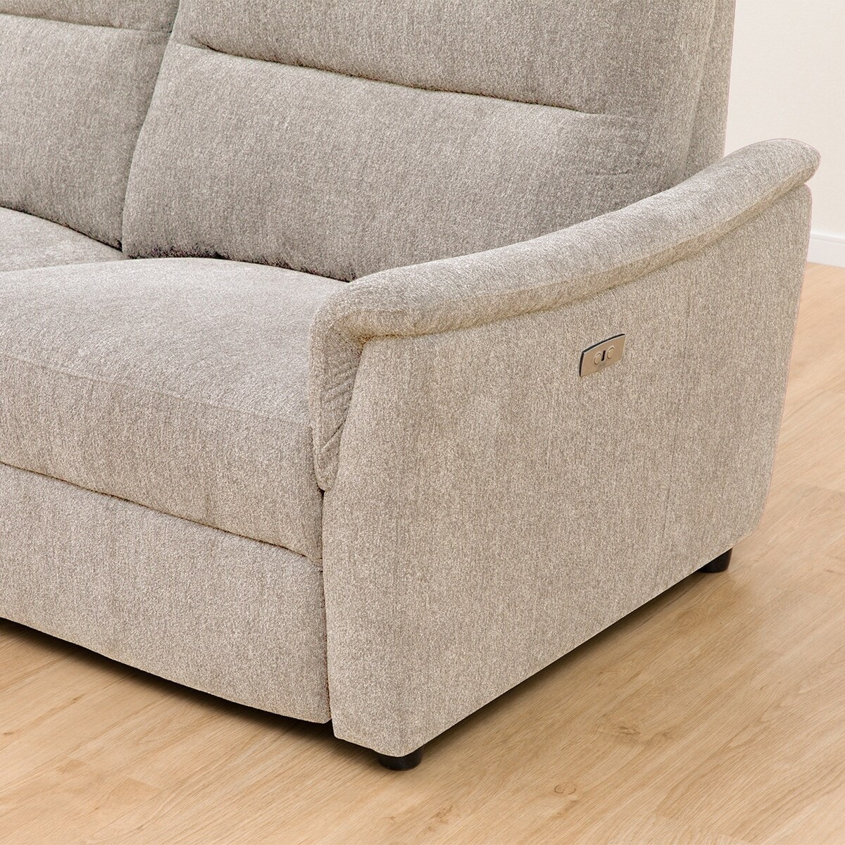 3人掛け電動布張りリクライニングソファ(KK6133 BE) | ニトリ