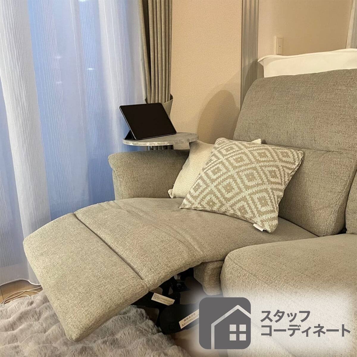 2人掛け電動リクライニングソファ 布張りタイプ (KK6133 BE) | ニトリ