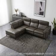 電動リクライニングコーナーソファ 本革(一部合成皮革)タイプ (LB066)