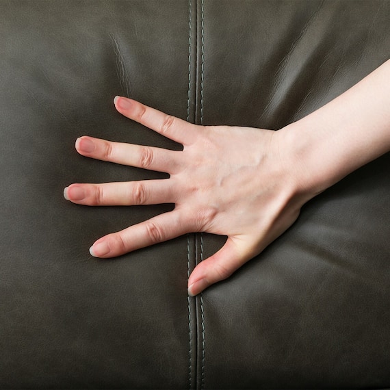 電動リクライニングコーナーソファ 本革(一部合成皮革)タイプ (LB066 左カウチ C2DGY) 11枚目画像