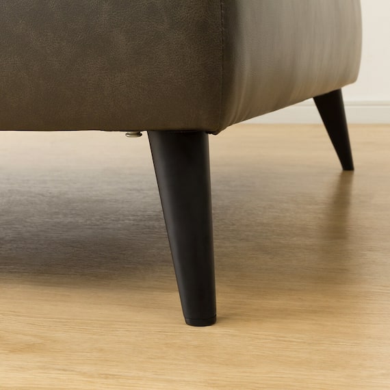 電動リクライニングコーナーソファ 本革(一部合成皮革)タイプ (LB066 左カウチ C2DGY) 13枚目画像