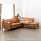 電動リクライニングコーナーソファ 本革(一部合成皮革)タイプ (LB066 左カウチ C2DGY) 16枚目画像