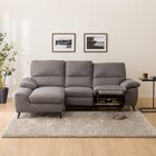 電動カウチソファ 布張りタイプ (LB033 右カウチ DR-GY) 7枚目画像