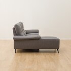 電動カウチソファ 布張りタイプ (LB033 右カウチ DR-GY) 15枚目画像