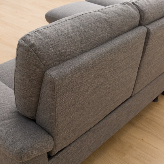 電動カウチソファ 布張りタイプ (LB033 右カウチ DR-GY) 19枚目画像