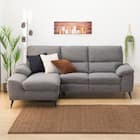 カウチソファ 布張りタイプ (LB033 右カウチ DR-GY) 8枚目画像