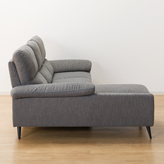 カウチソファ 布張りタイプ (LB033 右カウチ DR-GY) 12枚目画像