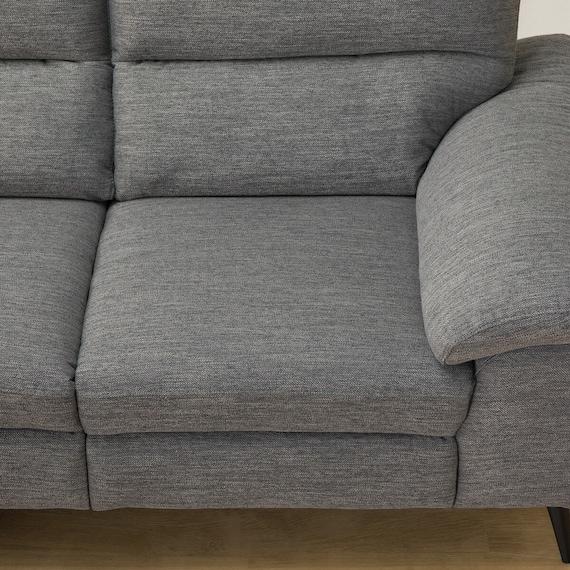 カウチソファ 布張りタイプ (LB033 右カウチ DR-GY) 15枚目画像