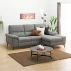 カウチソファ 布張りタイプ (LB033 LC DR-GY) 1枚目画像