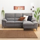 カウチソファ 布張りタイプ (LB033 LC DR-GY) 8枚目画像