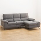 カウチソファ 布張りタイプ (LB033 LC DR-GY) 9枚目画像