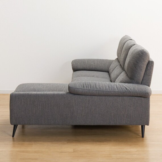 カウチソファ 布張りタイプ (LB033 LC DR-GY) 12枚目画像