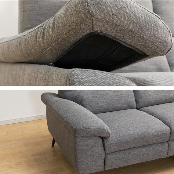 カウチソファ 布張りタイプ (LB033 LC DR-GY) 16枚目画像