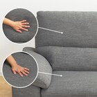 カウチソファ 布張りタイプ (LB033 LC DR-GY) 17枚目画像