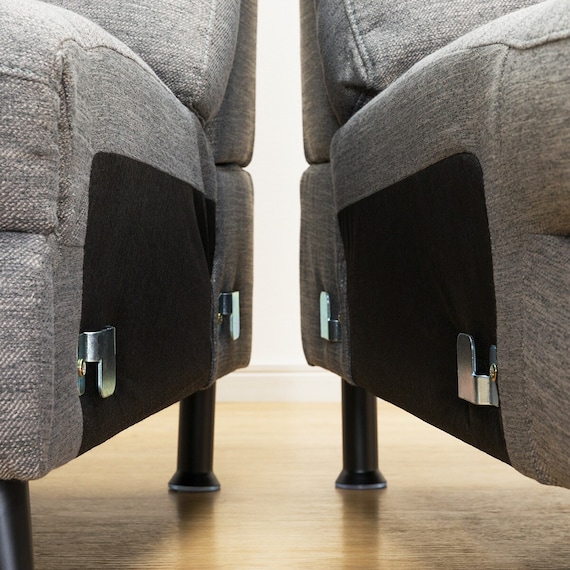 カウチソファ 布張りタイプ (LB033 LC DR-GY) 18枚目画像